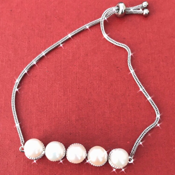REAL Freshwater pearls adjustable bracelet - Picture 4 of 9